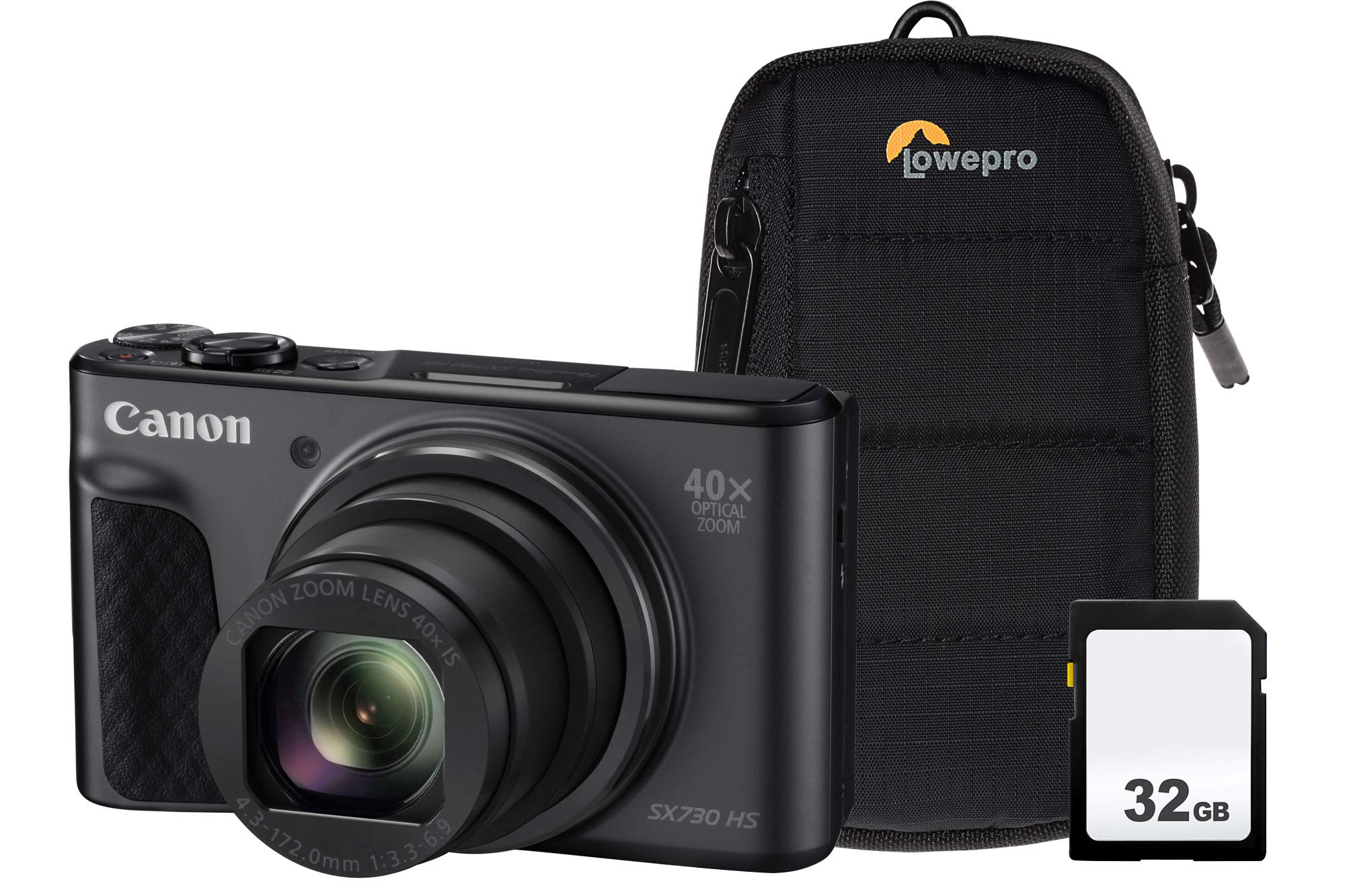 Canon PowerShot SX730 HS Camera Kit with 32 GB SD Card and Case